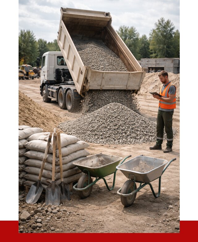 Доставка нерудных материалов в Михайловке от 1220 руб. | ПРОНЕРУДМхл