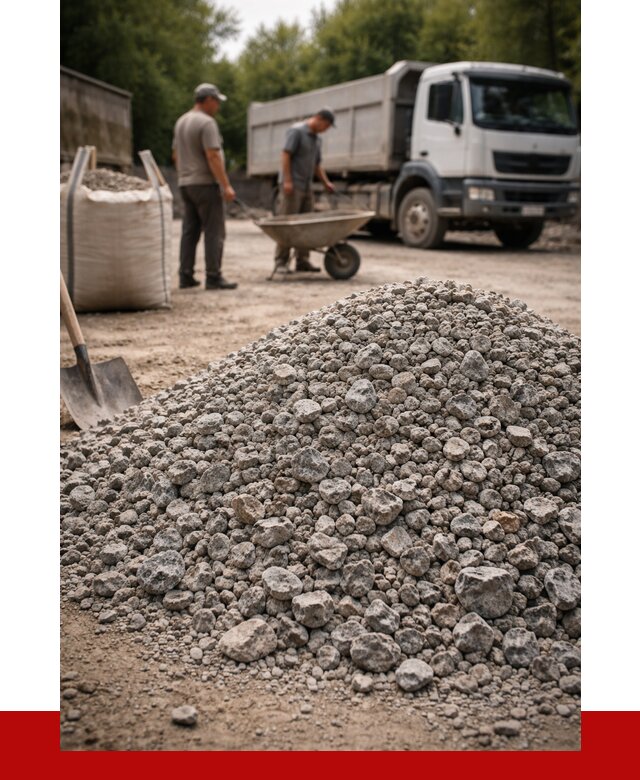 Гранитный щебень фракция 20-40 в Михайловке от 3253 руб. ПРОНЕРУДМхл