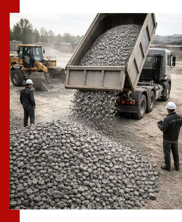 Доставка гранитного щебня фракции 20-40 в Михайловке