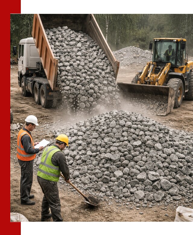 Гранитный щебень фракция 70-150 доставка в Михайловке