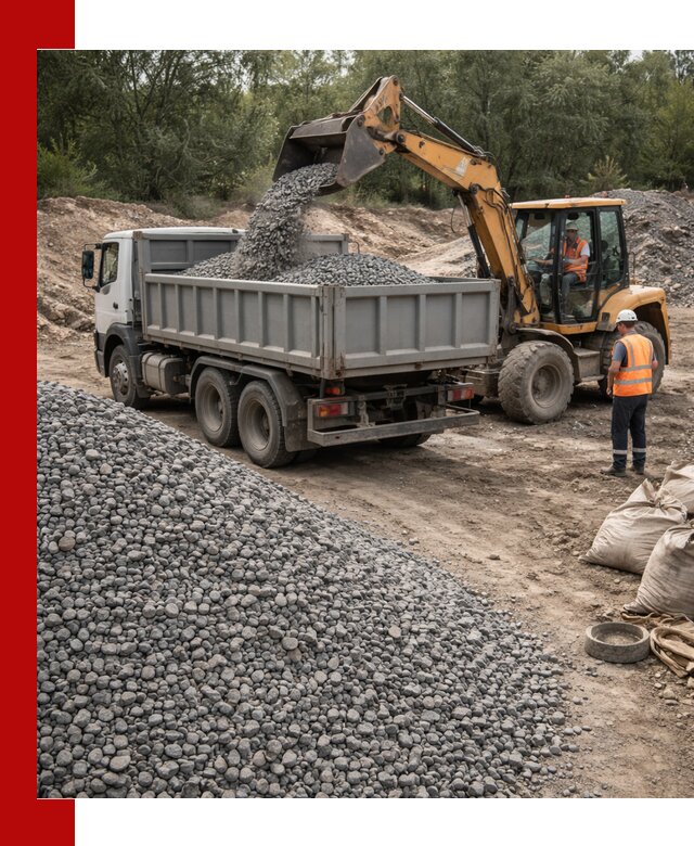 Доставка гравийного щебня в Михайловке оптом и в розницу