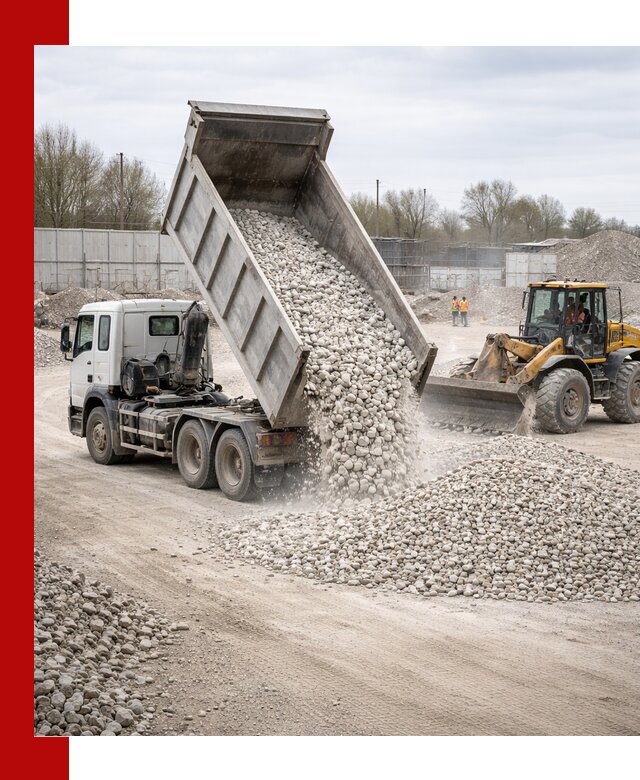 Доставка и продажа известнякового щебня в Михайловке