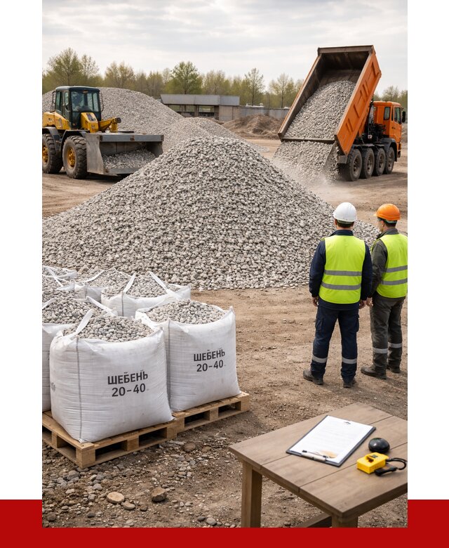 Известняковый щебень 20-40 в Михайловке от 2135 р. ПРОНЕРУДМхл