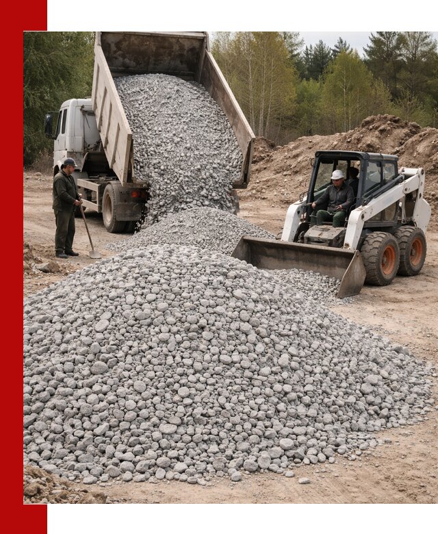 Доставка доломитового щебня в Михайловке напрямую от карьера
