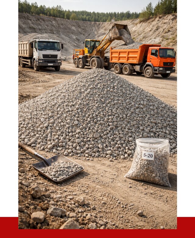 Доломитовый щебень фр. 5-20 в Михайловке от 4270 р. | ПРОНЕРУДМхл