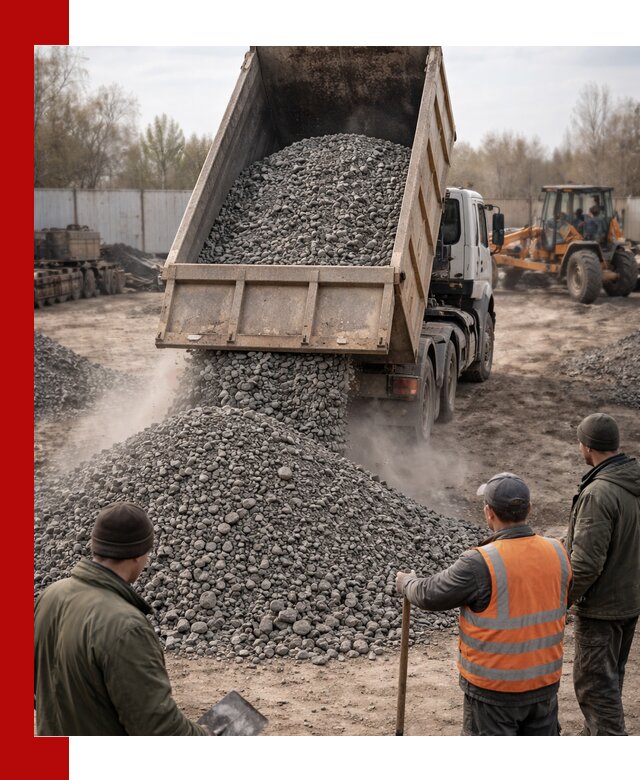 Доставка шлакового щебня в удобные сроки по выгодной цене в Михайловке