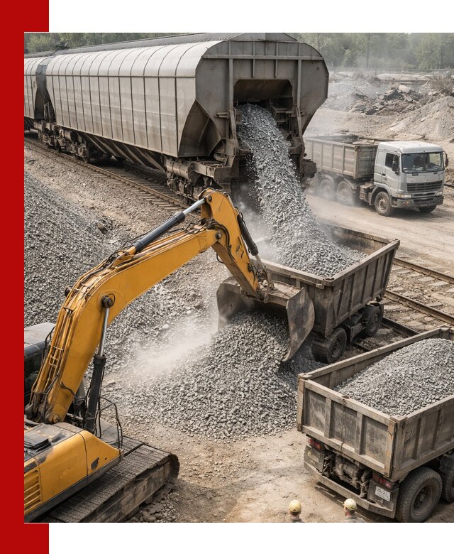 Доставка железнодорожного щебня в Михайловке крупными партиями быстрого отгруза