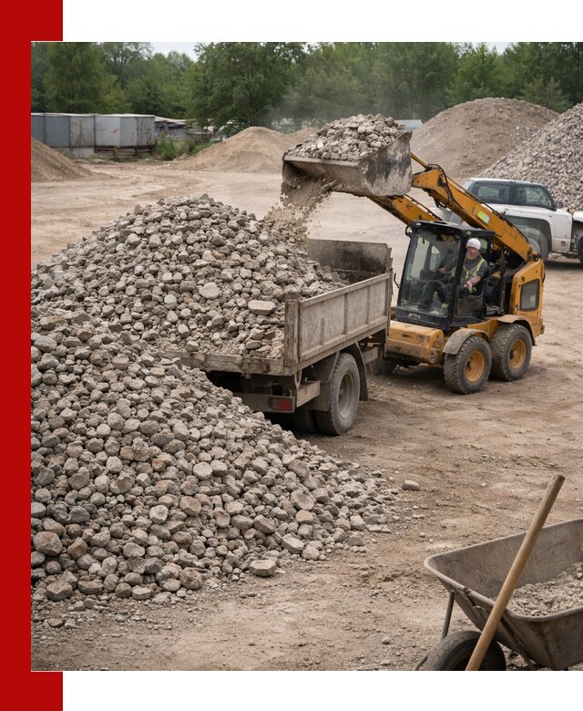 Доставка вторичного щебня в Михайловке для строительных работ