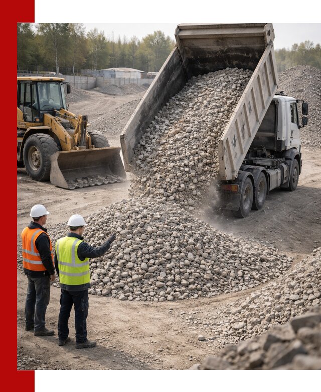 Вторичный щебень фракция 40–70 доставка в Михайловке