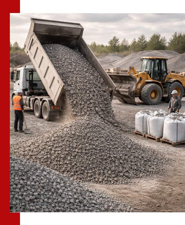 Бетонный щебень фракция 5–20 с доставкой в Михайловке