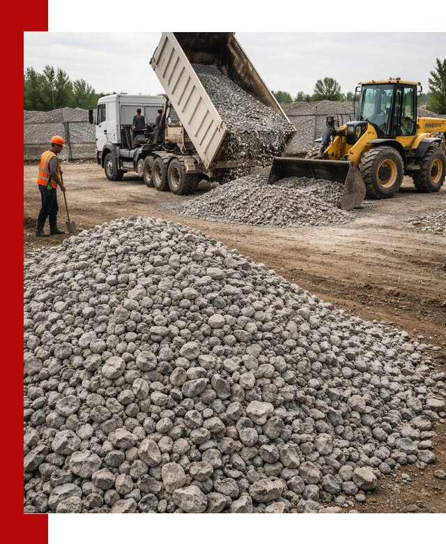 Доставка бетонного щебня фракции 40-70 в Михайловке