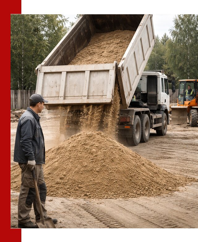 Доставка и продажа песка с разгрузкой в Михайловке