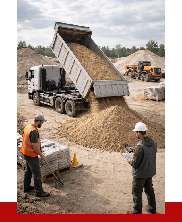 Карьерный песок с доставкой в Михайловке от 3660 р. ПРОНЕРУДМхл