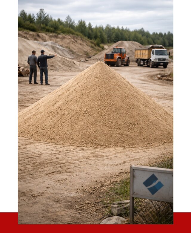 Карьерный песок навалом в Михайловке от 1830 р. | ПРОНЕРУДМхл