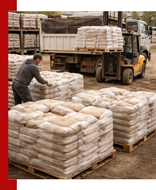 Карьерный песок в мешках с доставкой в Михайловке