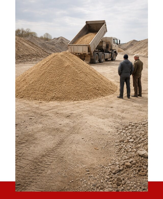 Карьерный песок крупнозернистый в Михайловке от 8642 р | ПРОНЕРУДМхл