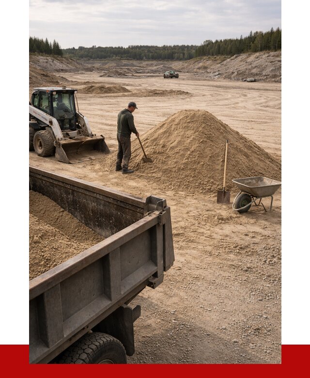 Карьерный песок среднезернистый в Михайловке, от 2237 р. ПРОНЕРУДМхл