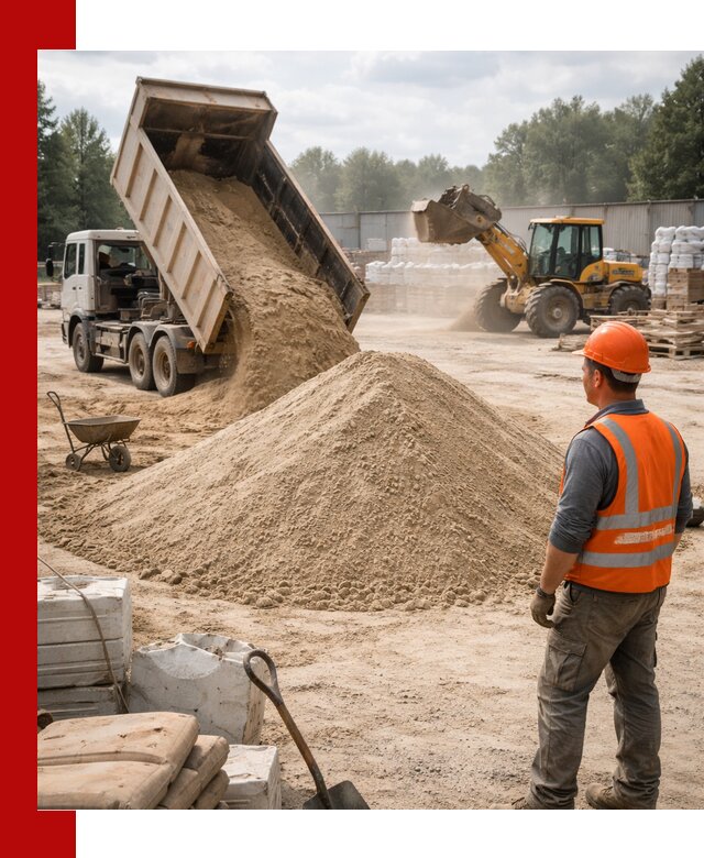 Доставка строительного песка с самосвалом в Михайловке