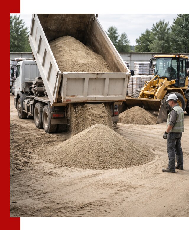 Поставка и доставка песка для бетона в Михайловке