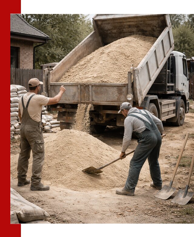 Песок для штукатурки с доставкой в Михайловке качественный и чистый