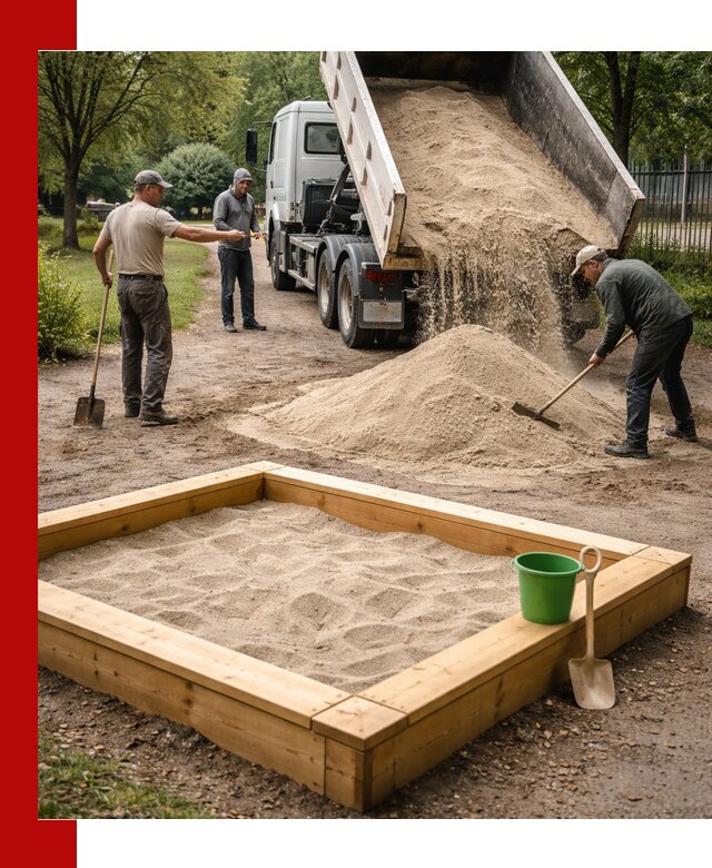 Песок для песочницы с доставкой в Михайловке недорого и чистый