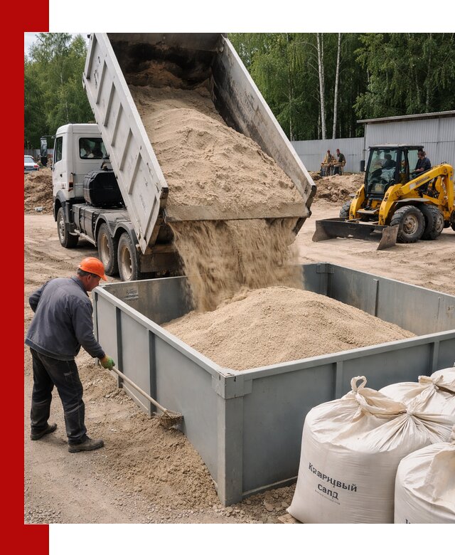 Кварцевый песок для фильтра в Михайловке — доставка и качество