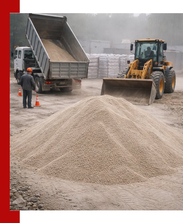 Кварцевый песок фракция 0–8 для стройработ в Михайловке