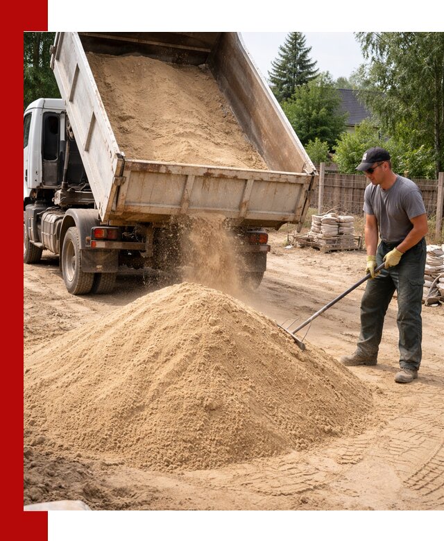 Доставка сухого песка самосвалами в Михайловке