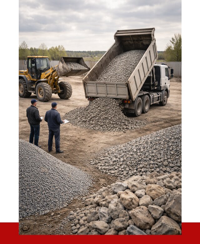 Гравий и камень с доставкой в Михайловке от 4270 р. - ПРОНЕРУДМхл