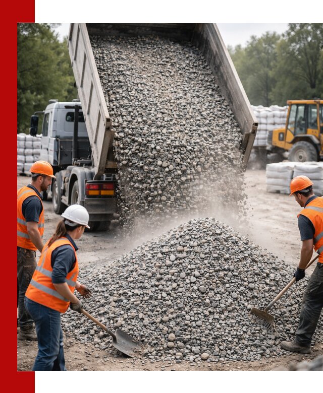Доставка гравия и камня в Михайловке оптом и в розницу