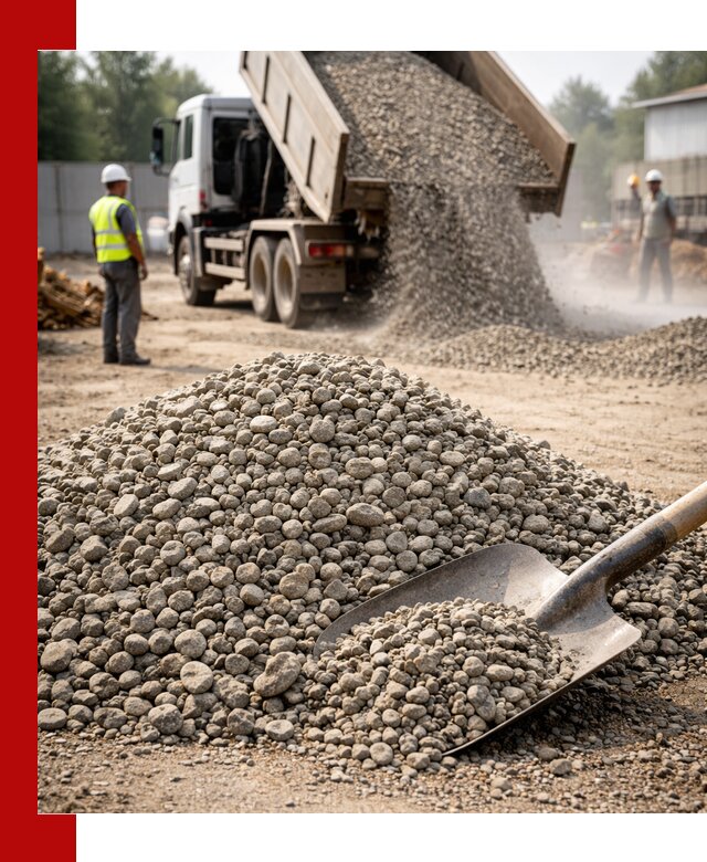 Доставка гравия фракции 20-40 в Михайловке с самосвалами