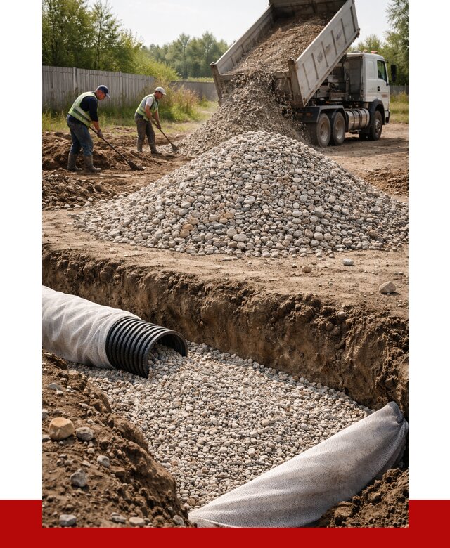 Гравий для дренажа в Михайловке от 2237 р., доставка ПРОНЕРУДМхл