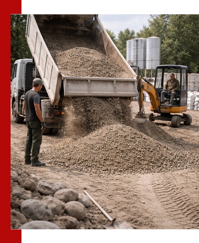 Доставка ПГС С3 в Михайловке самосвалами и миксерами