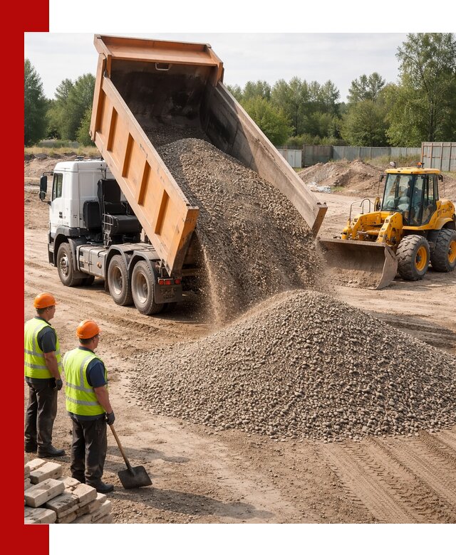 Доставка щебёночно-песчаной смеси ЩПС С7 в Михайловке