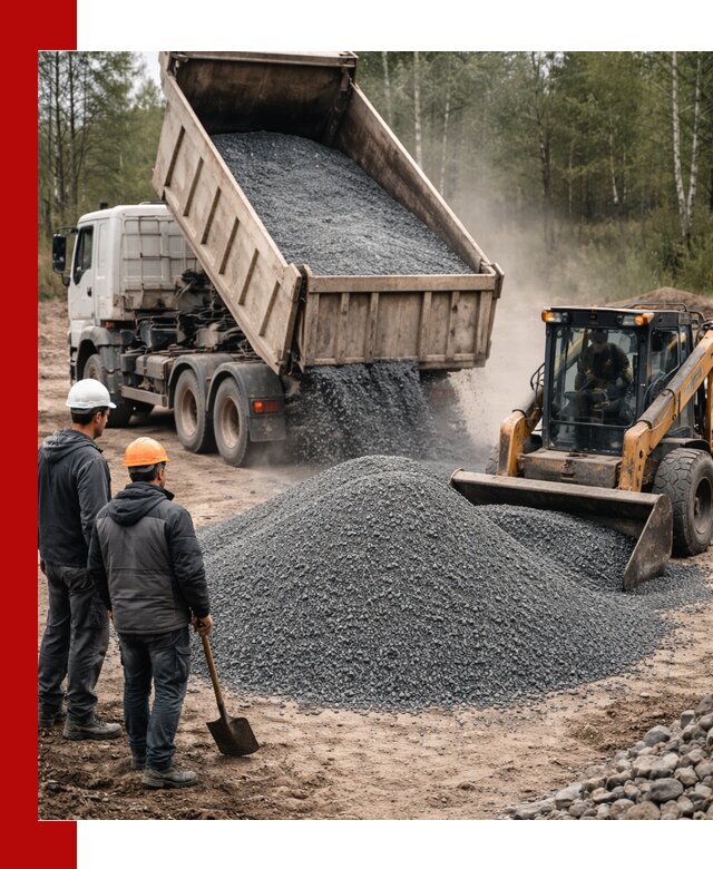 Гранитный отсев 0-5 с доставкой и разгрузкой в Михайловке