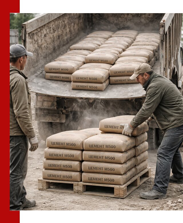 Цемент М500 с доставкой самосвалом в Михайловке