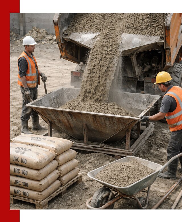 Доставка цементно-песчаной смеси М100 в Михайловке