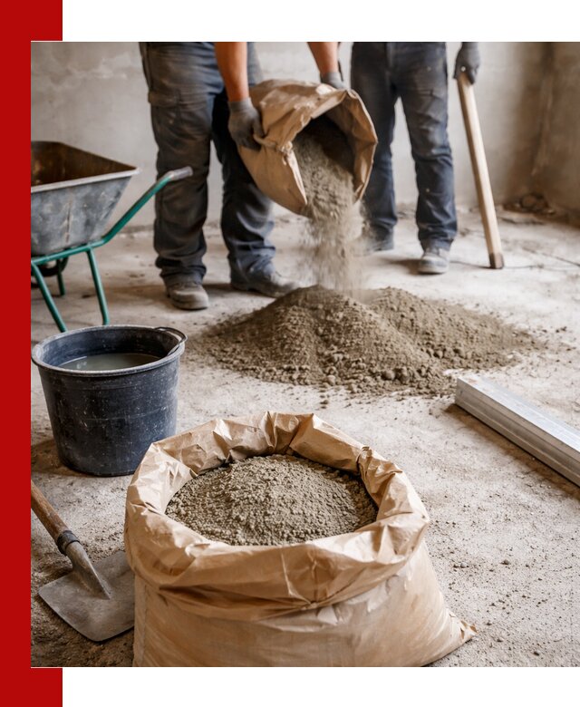 Доставка сухой смеси для стяжки в Михайловке