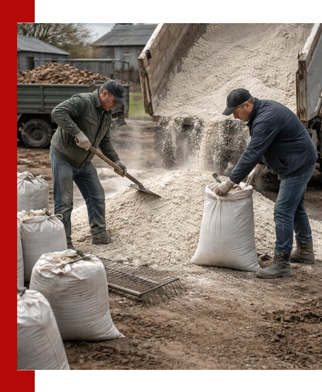 Доставка извести пушонки в Михайловке оптом и мелким оптом