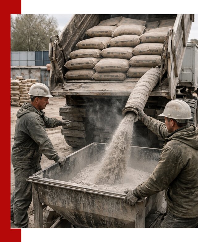 Доставка цемента М400 в Михайловке оптом и в розницу