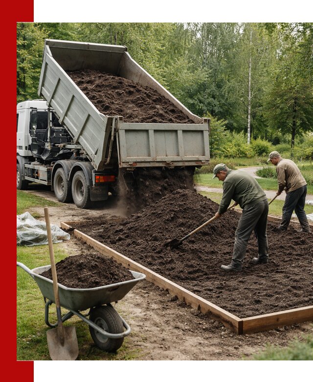 Доставка грунта для озеленения и благоустройства в Михайловке