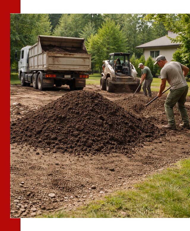 Доставка и укладка грунта для газона в Михайловке