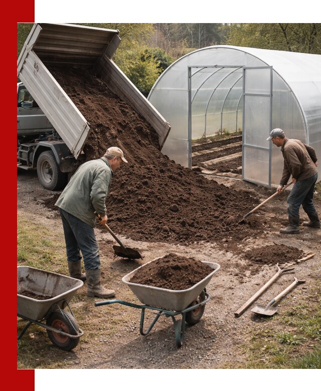 Грунт для теплицы с доставкой в Михайловке — плодородный субстрат под растения