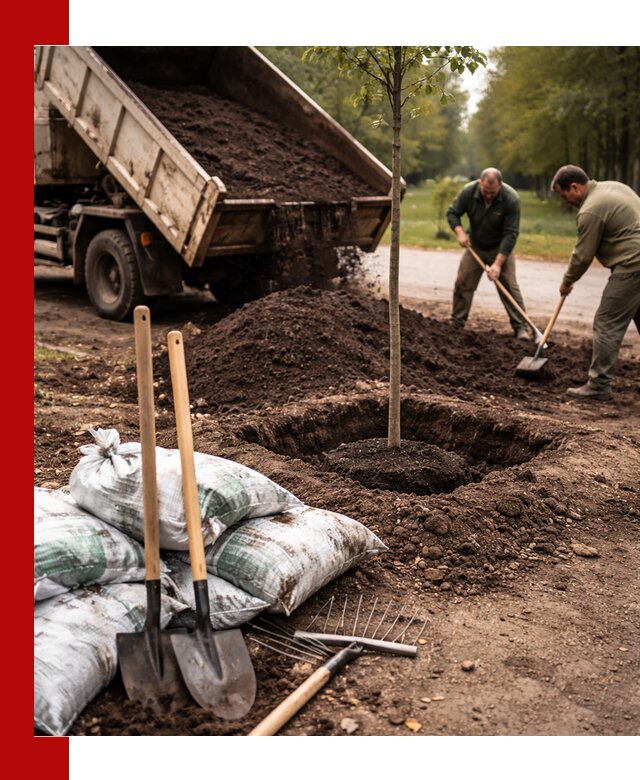 Грунт для посадки деревьев в Михайловке — доставка и подготовка почвы