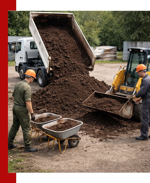 Доставка торфо-земляной смеси в Михайловке для огорода и ландшафта
