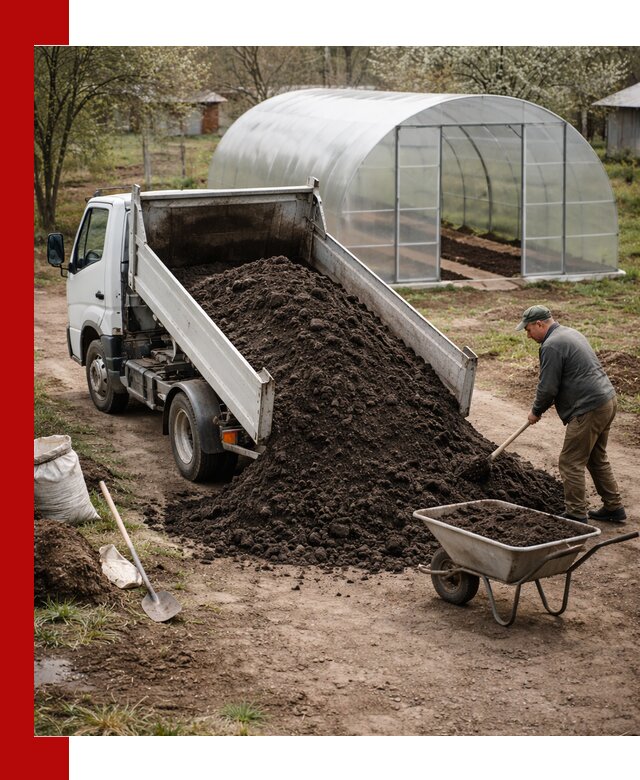 Чернозем для теплицы с доставкой в Михайловке