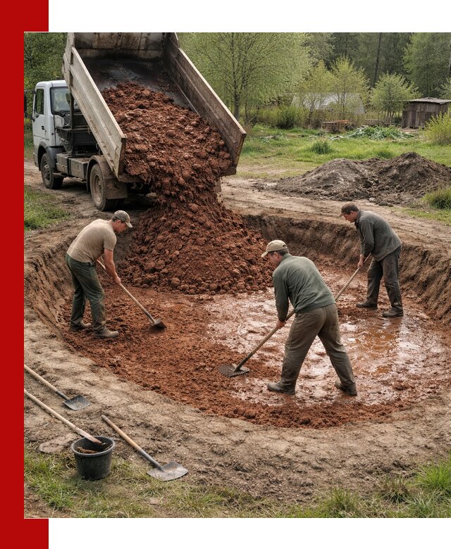 Купить качественную глину для пруда в Михайловке