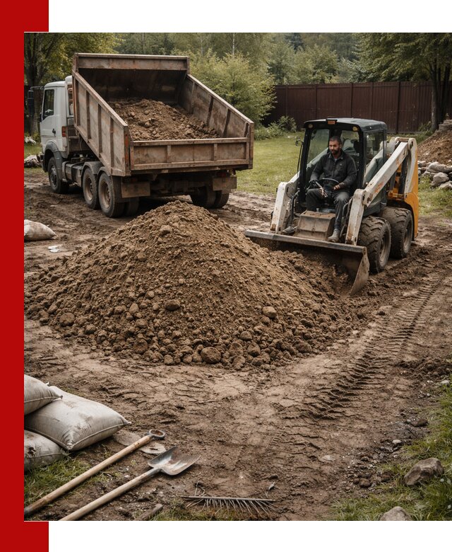 Суглинок для планировки участков в Михайловке с доставкой и выгрузкой