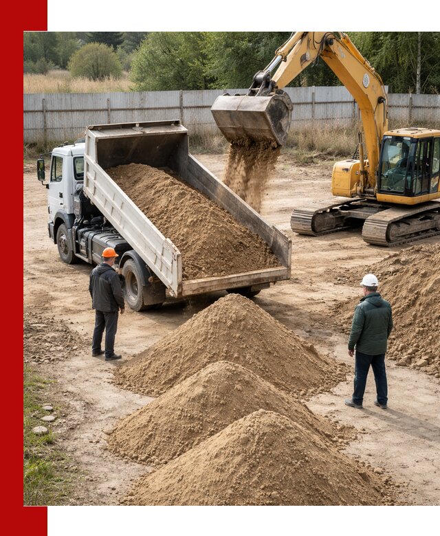 Доставка супеси вагонными и автопартиями в Михайловке