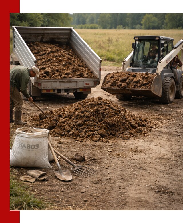 Доставка конского навоза в Михайловке с разгрузкой и доставкой на объект